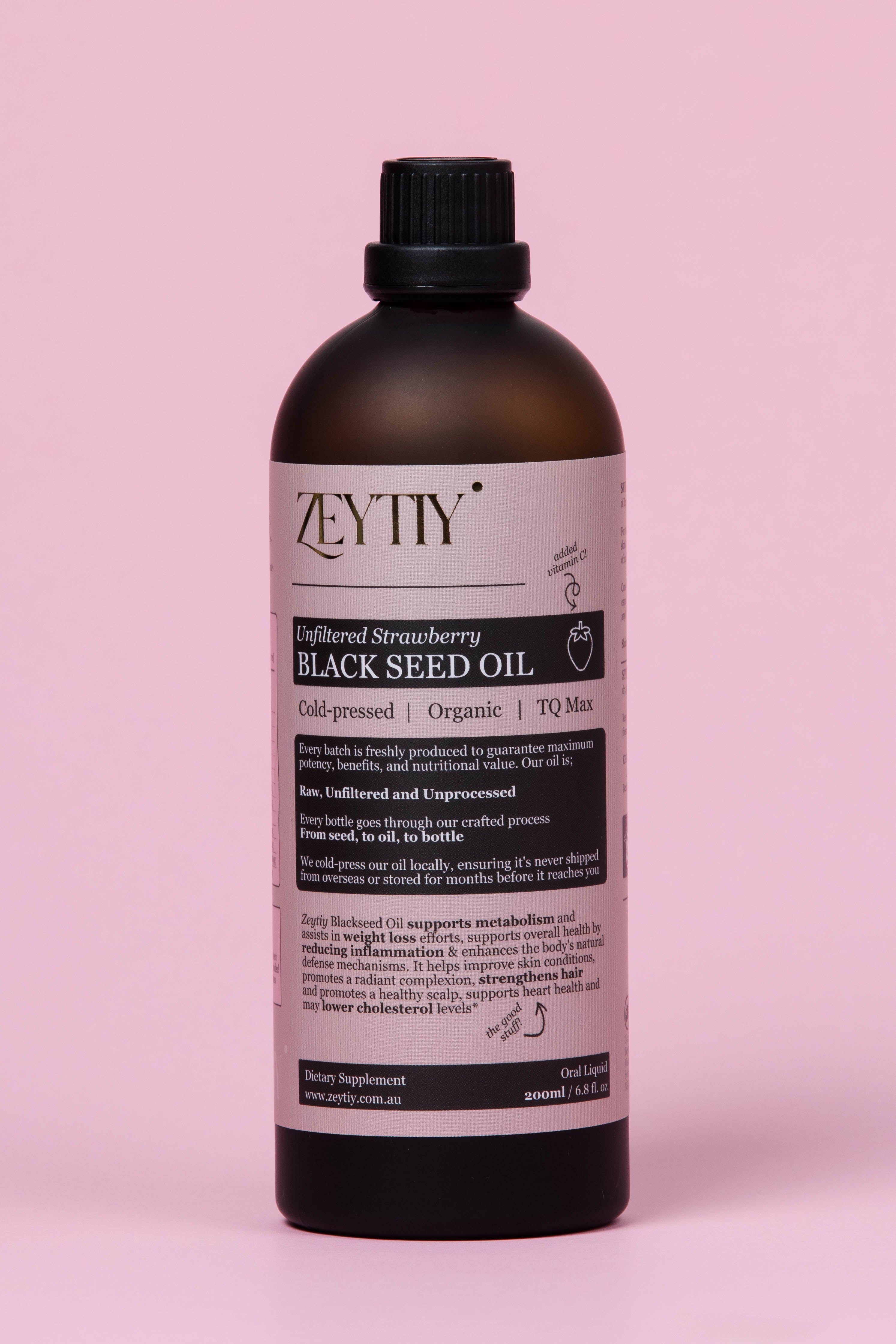 Premium Black Seed Oil - Strawberry