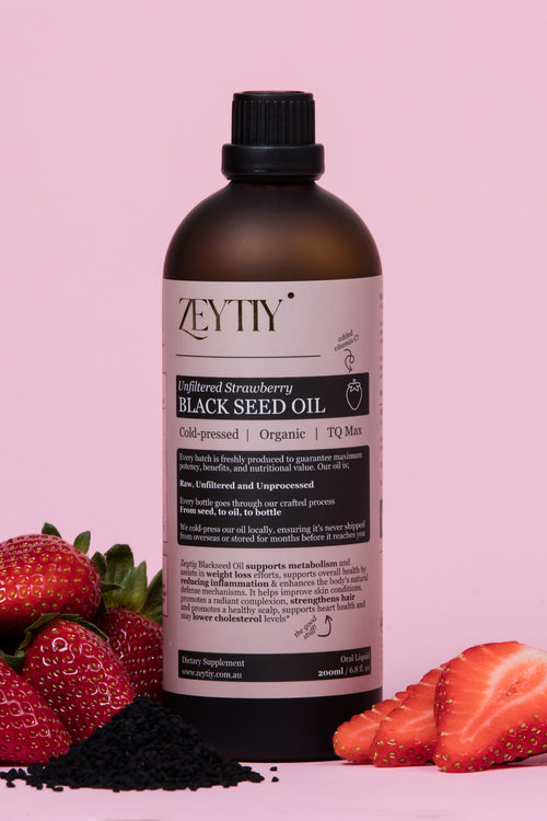 Premium Black Seed Oil - Strawberry